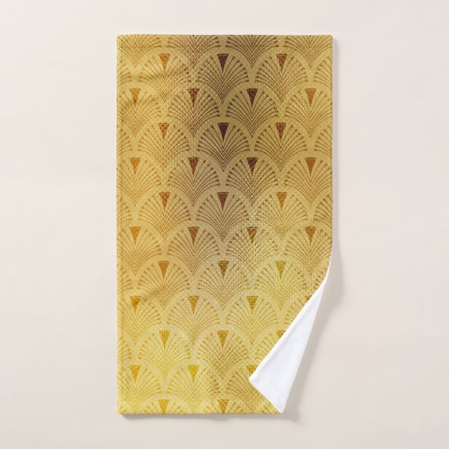 Golden, luxuriös, schick, art Deko, muster,Deko Handtuch (Handtuch)