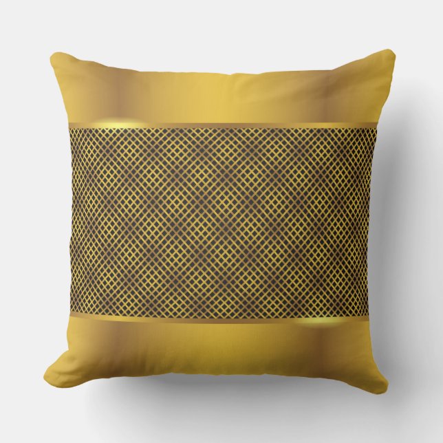 Golden Luxury Throw Kissen (Vorderseite)
