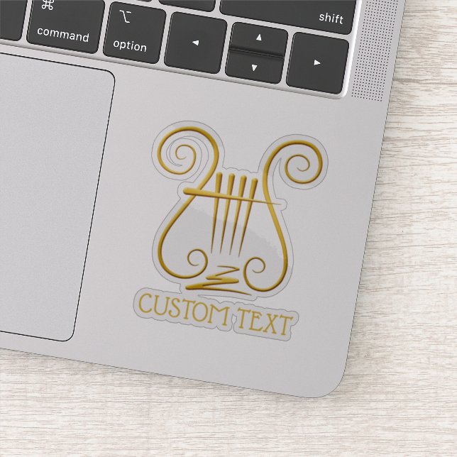 Golden Lyre Aufkleber (Detail)