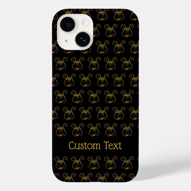 Golden Lyre Case-Mate iPhone 14 Hülle (Rückseite)