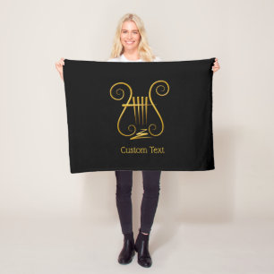 Golden Lyre Fleecedecke