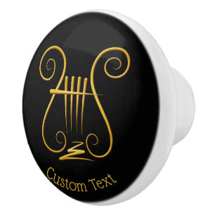 Golden Lyre Keramikknauf