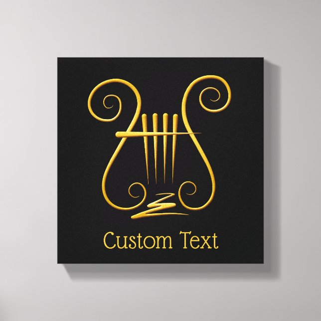 Golden Lyre Leinwanddruck (Vorderseite)