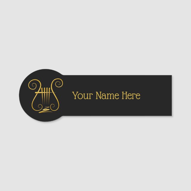Golden Lyre Namensschild (Vorderseite)