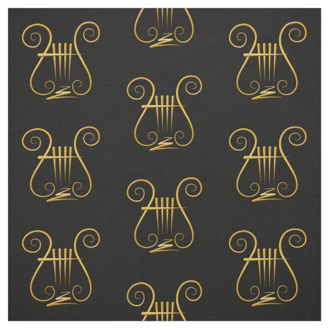 Golden Lyre Stoff (Muster)