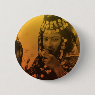 Golden Maghreb Ouled Naïl Berber Girl Female Frau Button