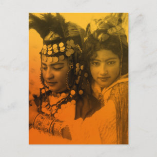 Golden Maghreb Ouled Naïl Berber Girl Female Frau Postkarte