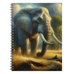 Golden Majesty Elefant Notizbuch Notizblock