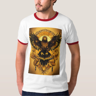 "Golden Majesty Soars: Eagle Vision T-Shirt" T-Shirt