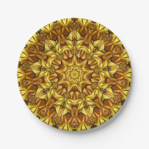 Golden Mandala Antique Abstract Design-63495 Pappteller