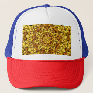 Golden Mandala Antique Abstract Design-63495 Truckerkappe