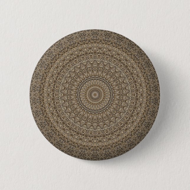 Golden Mandala Button (Vorderseite)