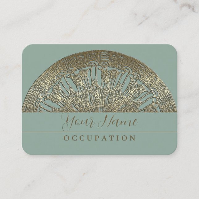 Golden Mandala - Carte de visite (Devant)