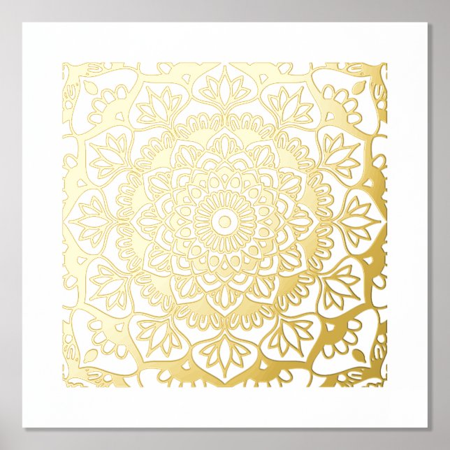 Golden Mandala Foliendrucke (Vorderseite)