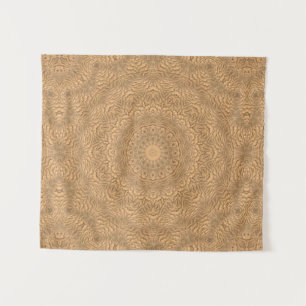 Golden mandala. "Goldener Sand". Wandteppich