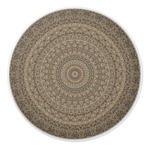 Golden Mandala Keramikknauf