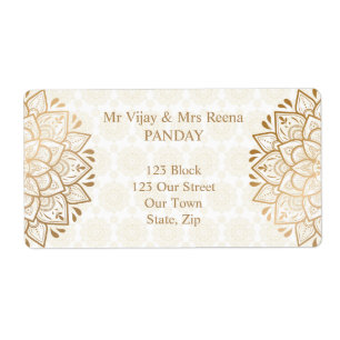 Golden mandala Mehndi personalisiert