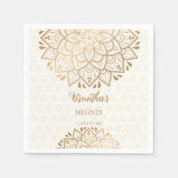 Golden mandala Mehndi personalisierter Name