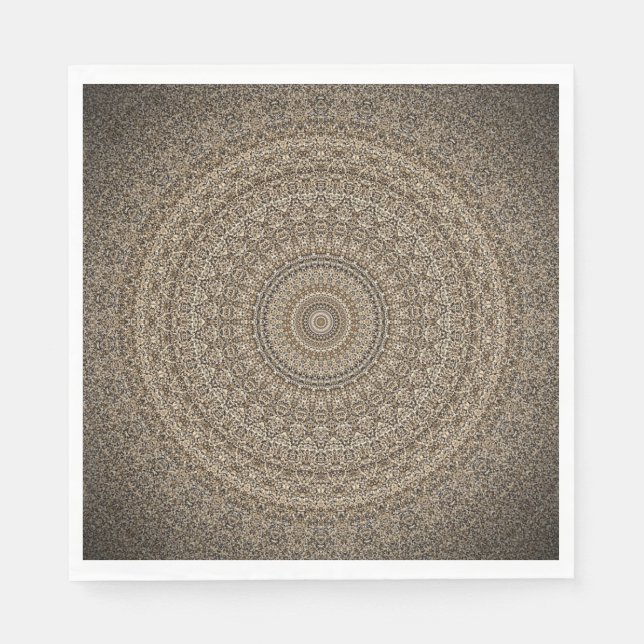 Golden Mandala Serviette (Vorderseite)