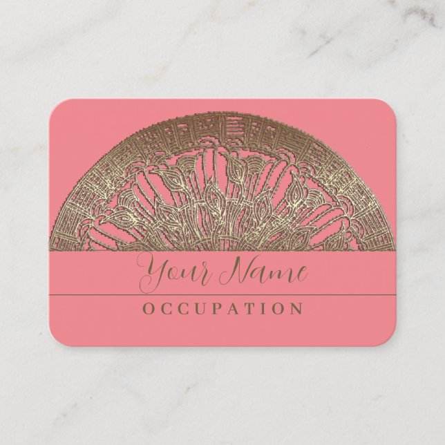 Golden Mandala - Visitenkarte (Vorderseite)