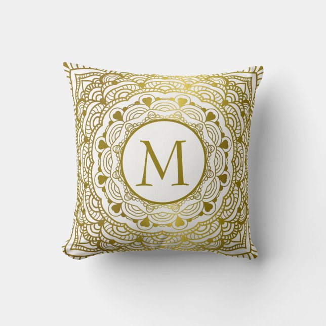 Golden Mandela Kissen (Vorderseite)