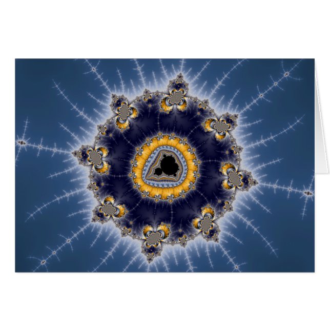 Golden Mandelbrot - Carte Fractale (Devant horizontal)