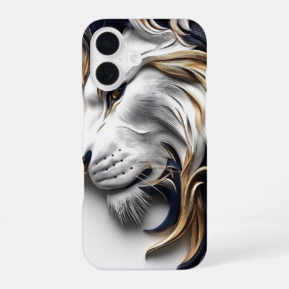 Golden Mane Lion – Luxury Power iPhone 16BackCover 16 Hülle