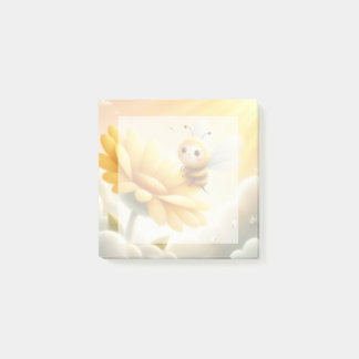 Golden Meadow Bee Desk Notes - Notes Post-it Klebezettel