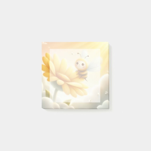 Golden Meadow Bee Desk Notes - Post-It Notes Post-it Klebezettel (Vorderseite)