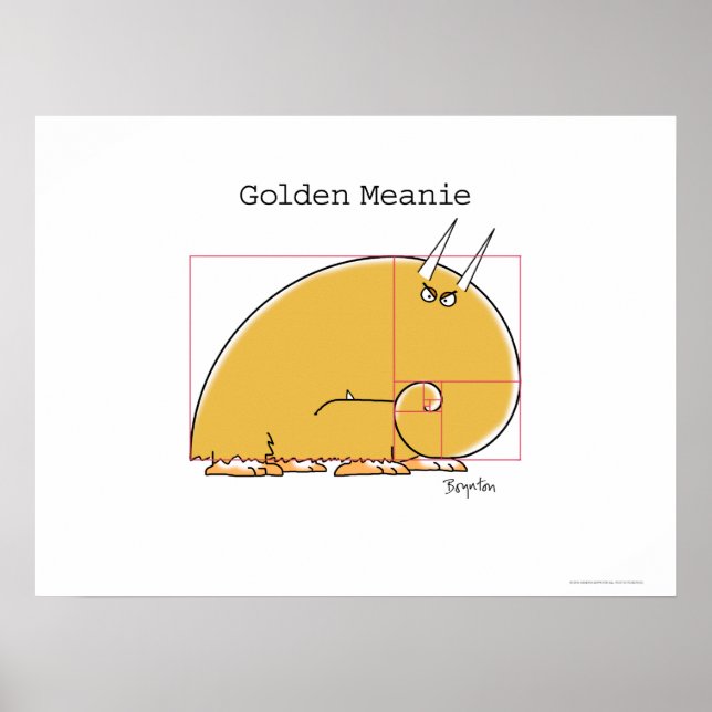 GOLDEN MEANIE von Sandra Boynton Poster (Vorne)