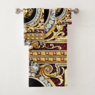 Golden Medusa Gems Geschenk-Gästetuch-Set Badhandtuch Set