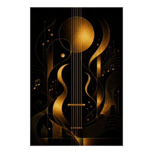 Golden Melody Kunstposter Poster