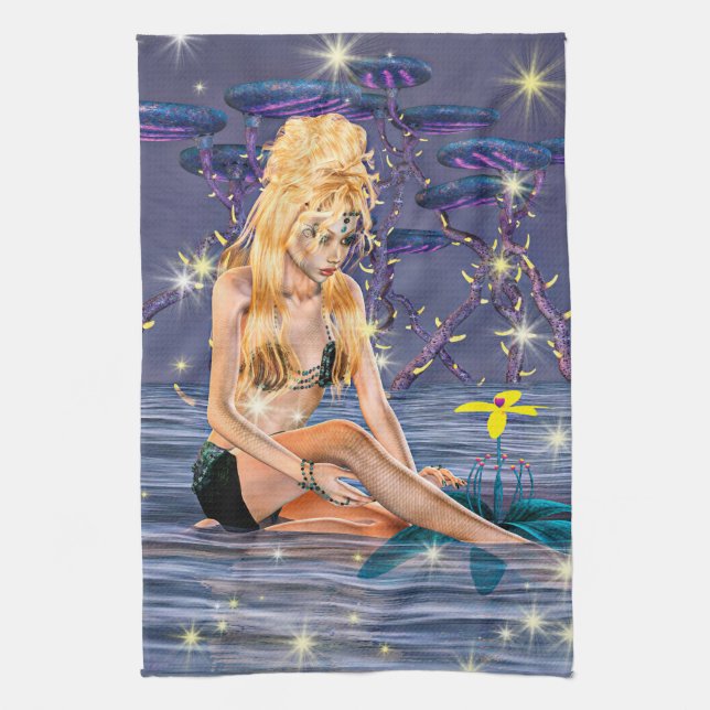 Golden Mermaid Handtuch (Vertikal)
