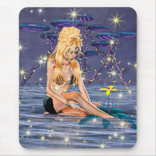 Golden Mermaid Mousepad