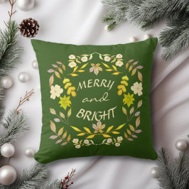 GOLDEN MERRY UND BRIGHT personalisiert Kissen
