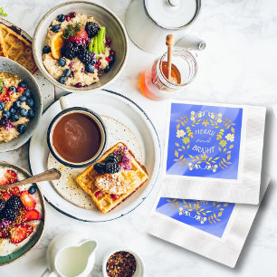 GOLDEN MERRY UND BRIGHT personalisiert Serviette