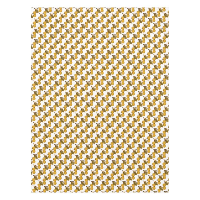 Golden Metallic Cherries Pattern Tischdecke (Vorderseite)
