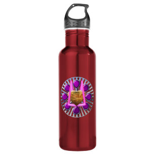 Golden Metallic Heart Stand Edelstahlflasche