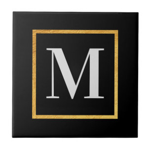 Golden Monogram Fliese