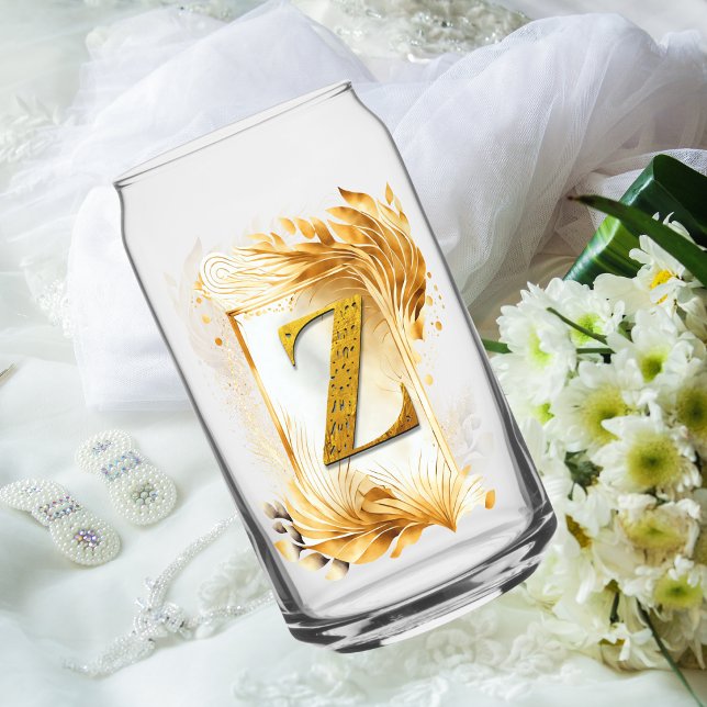 Golden Monogram Z Decorframe Dosenglas (Von Creator hochgeladen)