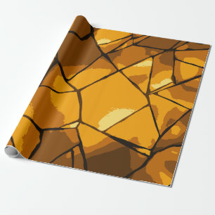 Golden Mosaik Glaskunst Geschenkpapier