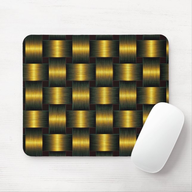 Golden Mouse Pad Gold Lattice Mousepad (Mit Mouse)
