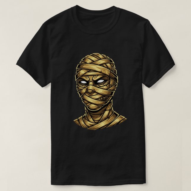 Golden Mummy Pharaoh - Ancient Egypt Streetwear T-Shirt (Design vorne)