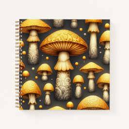 Golden Mushrooms Notizbuch