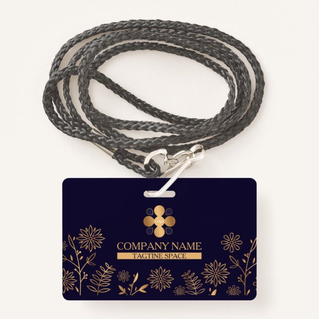 Golden Navy Ausweis (Vorderseite mit Schlüsselband)