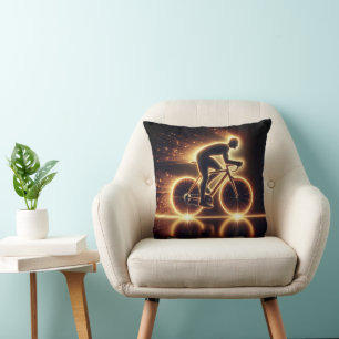 Golden Neon Biken Mit dem Bike über die Strada deg Kissen