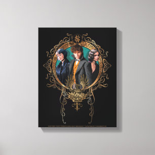 Golden Newt, Tina et Leta Art Déco Portrait