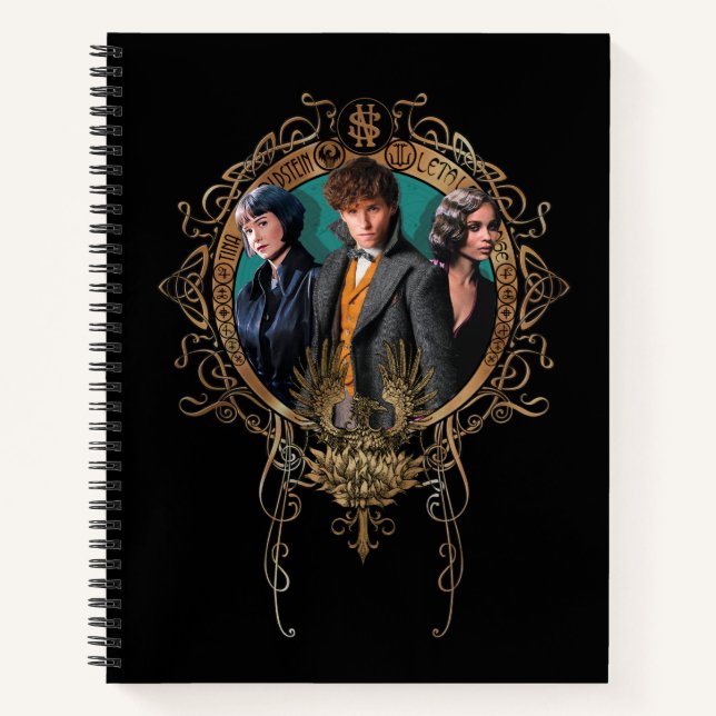 Golden Newt, Tina und Leta Notizbuch (Vorderseite)