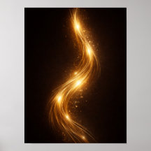 Golden Noir Abstrakte Wandkunst – Luxuriöses Gold