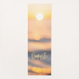 Golden Ocean Sunset Namaste Personalisiert Yoga Ma Yogamatte